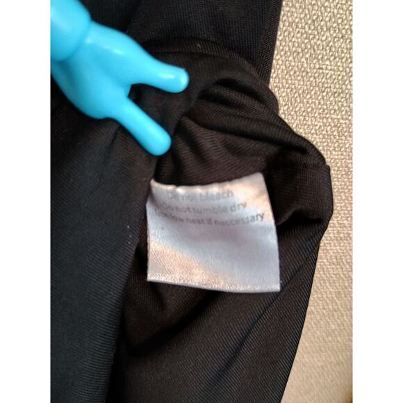 Polly Bathing Suit Womens Size 12 Black Neutral Swimwear Beach Vacation Bodysuit - Picture 5 of 5